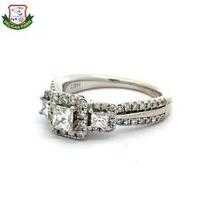 Vera Wang Love Collection Sapphire & Diamond Ring 1.04 CTW 14K Gold